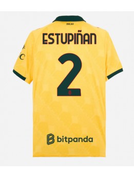 Muži Futbalové oblečenie AC Milan Pervis Estupinan #2 2025-26 Krátky Rukáv - Tretina